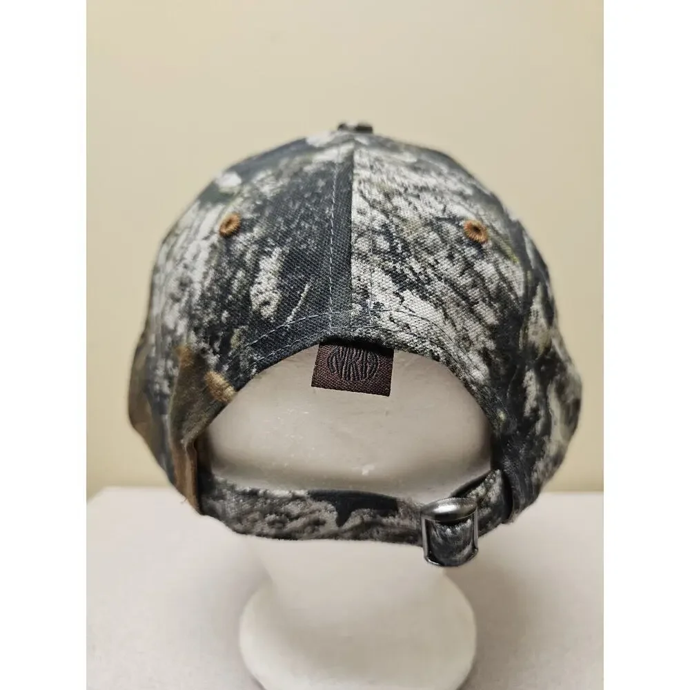NRA Deer Hat Cap Strap Back Brown Camo Camouflage Hunting
